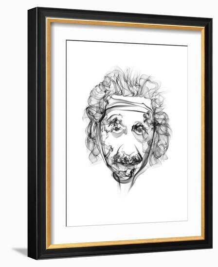 Albert Einstein-Octavian Mielu-Framed Art Print