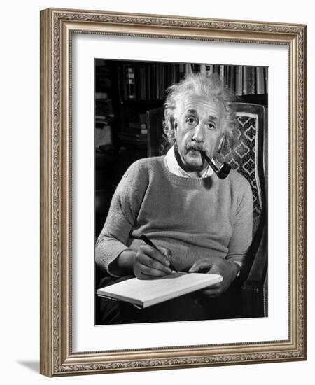 Albert Einstein-null-Framed Photographic Print