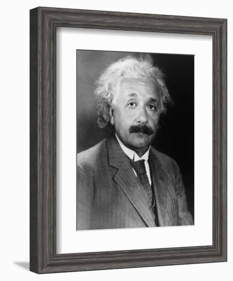 Albert Einstein-null-Framed Art Print