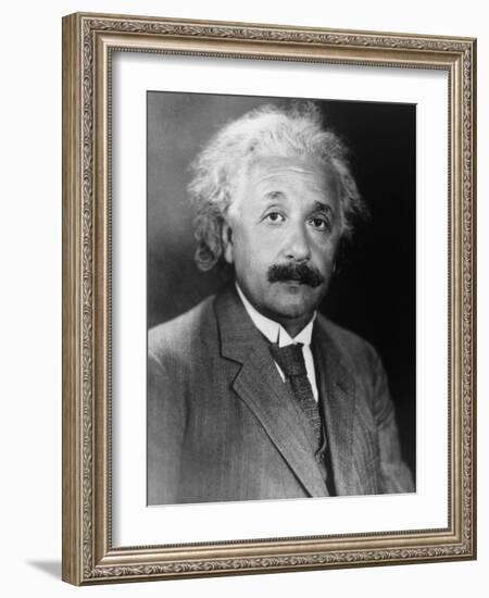 Albert Einstein-null-Framed Art Print