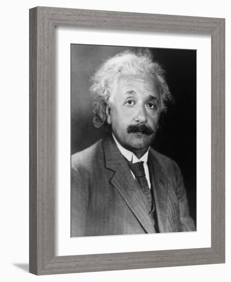 Albert Einstein-null-Framed Art Print