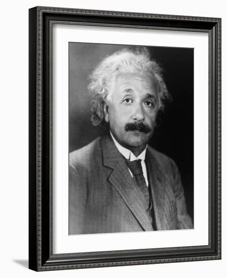 Albert Einstein-null-Framed Art Print