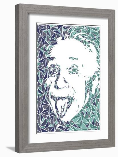 Albert Einstein-Cristian Mielu-Framed Art Print