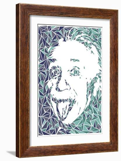 Albert Einstein-Cristian Mielu-Framed Art Print
