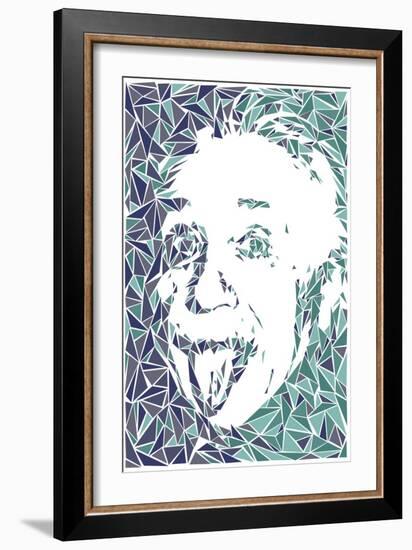 Albert Einstein-Cristian Mielu-Framed Art Print