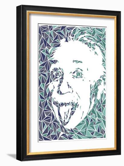 Albert Einstein-Cristian Mielu-Framed Art Print