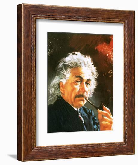Albert Einstein-English School-Framed Giclee Print