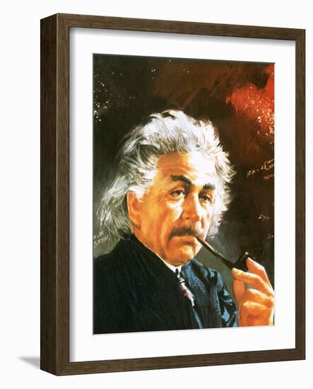 Albert Einstein-English School-Framed Giclee Print