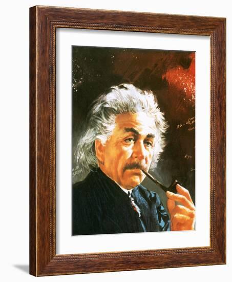 Albert Einstein-English School-Framed Giclee Print