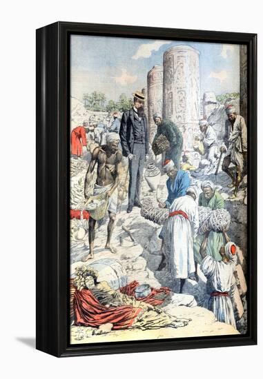 Albert Gayet Archaeological Dig Antinopolis Egypt (Jan 1904)-null-Framed Premier Image Canvas