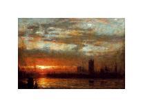 HMS the Victory at Portsmouth, 1907-Albert Goodwin-Giclee Print