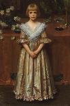 Girl with a Goldfish Bowl (Oil on Canvas)-Albert Herter-Giclee Print