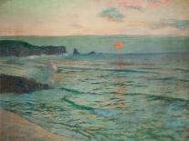 Sunset at Land's End, Cornwall-Albert Julius Olsson-Mounted Giclee Print