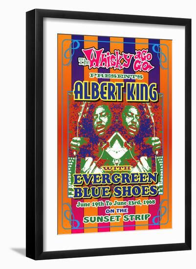 Albert King Whisky-A-Go-Go Los Angeles, c.1968-Dennis Loren-Framed Art Print