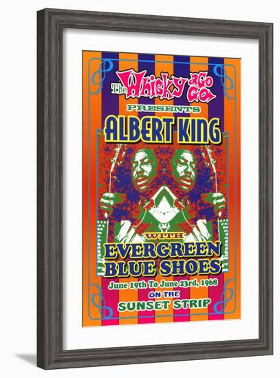 Albert King Whisky-A-Go-Go Los Angeles, c.1968-Dennis Loren-Framed Art Print