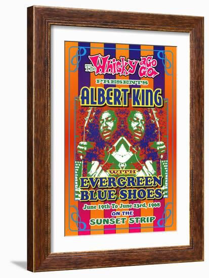 Albert King Whisky-A-Go-Go Los Angeles, c.1968-Dennis Loren-Framed Art Print