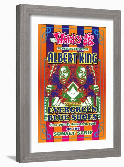 Albert King Whisky-A-Go-Go Los Angeles, c.1968-Dennis Loren-Framed Art Print