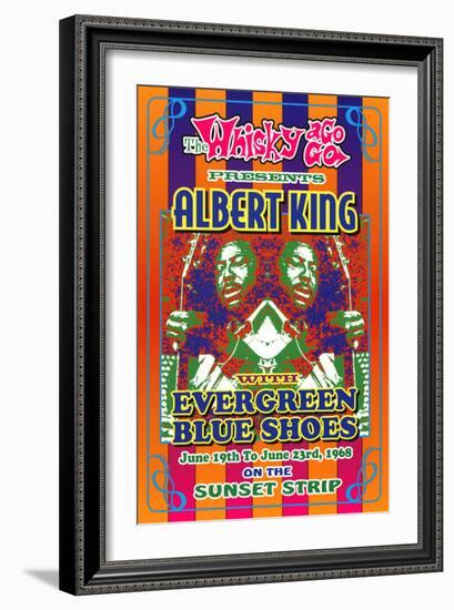 Albert King Whisky-A-Go-Go Los Angeles, c.1968-Dennis Loren-Framed Art Print