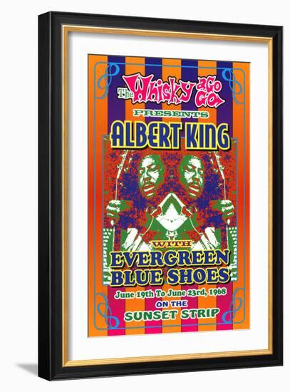 Albert King Whisky-A-Go-Go Los Angeles, c.1968-Dennis Loren-Framed Art Print