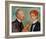 Albert Kollman and the Danish Author, 1901-Edvard Munch-Framed Giclee Print