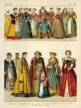 English Costume 1500-1550-Albert Kretschmer-Giclee Print