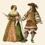 German Costume 1550-1600-Albert Kretschmer-Framed Premier Image Canvas