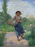 Picking Flowers, 1897-Albert Lambert-Framed Giclee Print