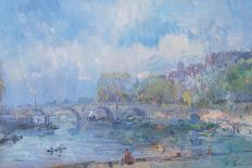 View of the Pont Neuf and the Ile De La Cite, Paris, Late 19Th/Early 20th Century-Albert Lebourg-Giclee Print