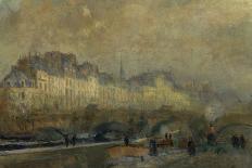 Le Pont Marie in Paris-Albert Lebourg-Framed Premier Image Canvas