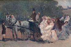 'White and Pink Tulle. - In The Park', c1900-Albert Ludovici-Giclee Print