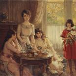 Detail from Women Having Tea-Albert Lynch-Giclee Print