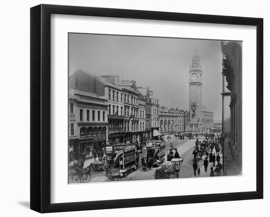 Albert Memorial, Belfast, Ireland, C.1890-Robert French-Framed Giclee Print