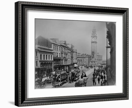 Albert Memorial, Belfast, Ireland, C.1890-Robert French-Framed Giclee Print