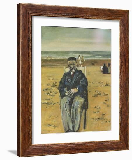 Albert on Rhyl Beach, 2008-Margaret Hartnett-Framed Giclee Print
