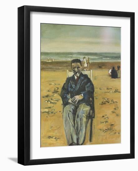 Albert on Rhyl Beach, 2008-Margaret Hartnett-Framed Giclee Print