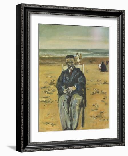 Albert on Rhyl Beach, 2008-Margaret Hartnett-Framed Giclee Print