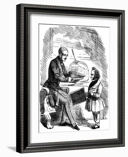 Albert, Prince Consort of Queen Victoria, and Joseph Paxton, 1851-John Tenniel-Framed Giclee Print