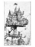 Old Paris at the Paris Exhibition, Rue Des Vieilles Ecoles, and Birthplace of Moliere-Albert Robida-Giclee Print