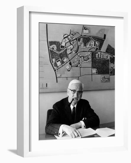 Albert Sabin Sitting in His Office-null-Framed Photographic Print