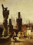 The Towers of the Charles Bridge in Prague, Czechoslovakia, 1870-Albert Schmid-Premier Image Canvas
