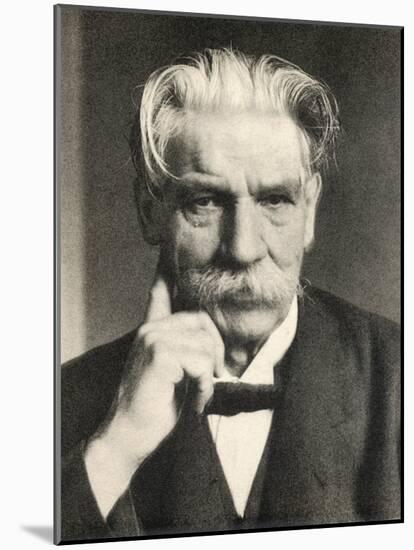 Albert Schweitzer French Theologian Philosopher Missionary Physician and Music Scholar-null-Mounted Photographic Print