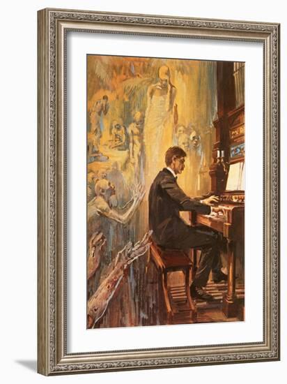 Albert Schweitzer Was an Exceptionally Fine Organist-Alberto Salinas-Framed Giclee Print