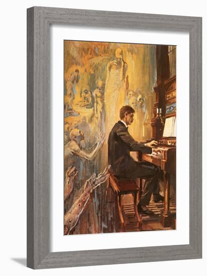 Albert Schweitzer Was an Exceptionally Fine Organist-Alberto Salinas-Framed Giclee Print