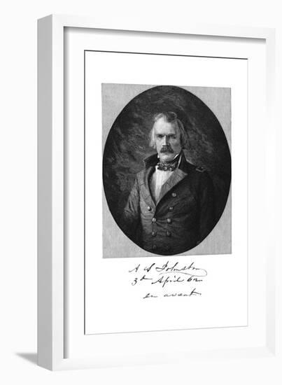 Albert Sidney Johnston, American Soldier-null-Framed Giclee Print