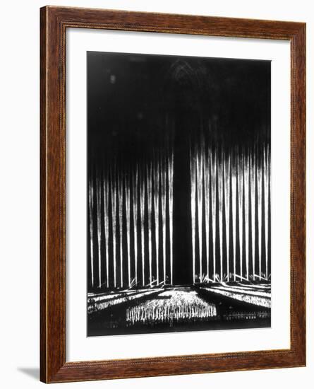 Albert Speer's "Cathedral of Light" at the Nuremberg Rally-null-Framed Photographic Print