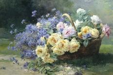 Pansies and Forget Me Not-Albert Tibulle de Furcy Lavault-Framed Giclee Print