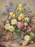 A Christmas Arrangement with Holly, Mistletoe and Other Winter Flowers-Albert Williams-Giclee Print