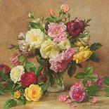 Peonies and Mixed Flowers-Albert Williams-Giclee Print