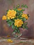 English Elegance Roses in a Silver Vase-Albert Williams-Giclee Print