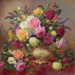 Still Life of Christmas Roses and Holly-Albert Williams-Giclee Print